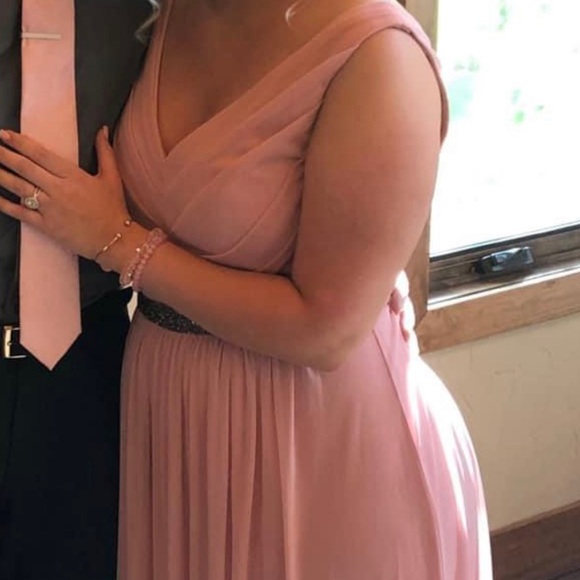 David's Bridal Dresses & Skirts - David’s bridal blush pink formal dress